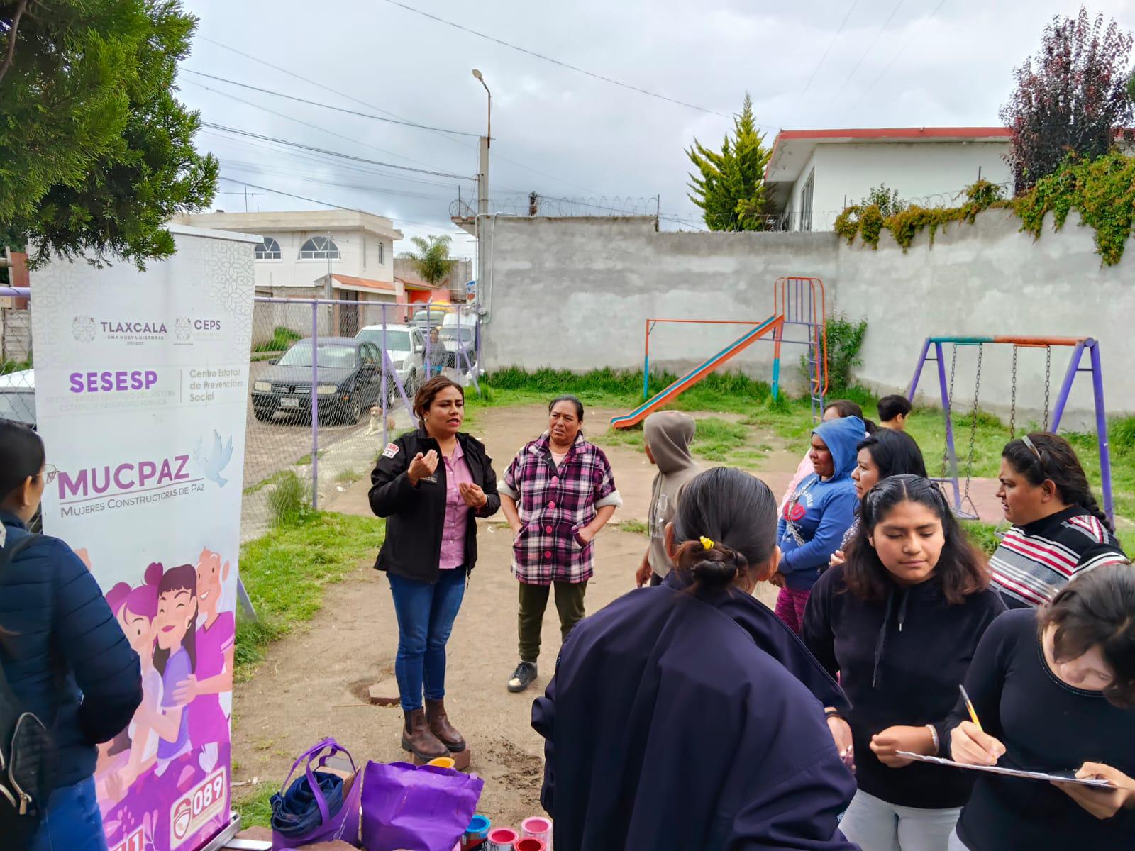 La Dirección de Seguridad Pública de Huamantla impulsa la recuperación de espacios públicos en comunidades